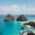 The Fernando De Noronha archipelago is surrounded by crystal clear waters of the Atlantic Ocean