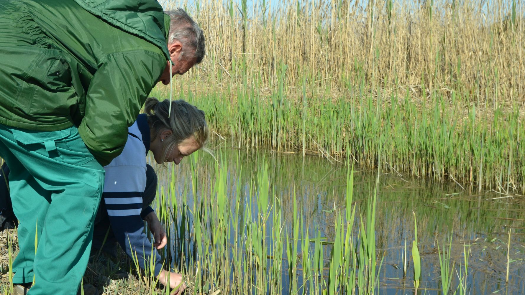 Freiwilligenarbeit Spanien: Freiwillige und Teamleiter inspizieren ein Naturareal bei Valencia