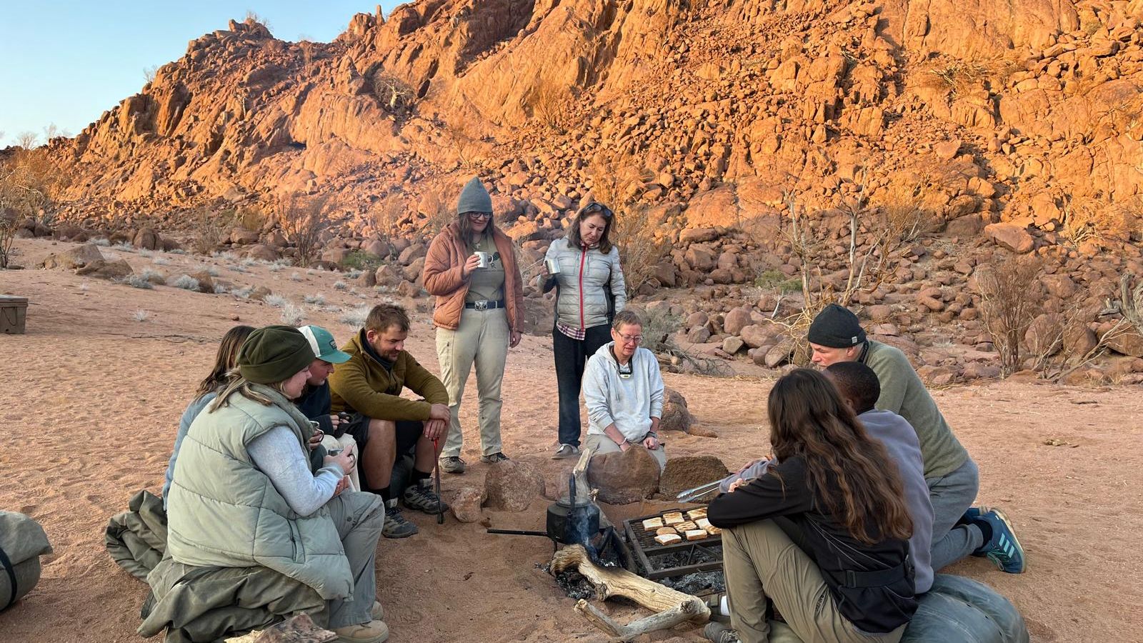 BBQ in Namibia Desert