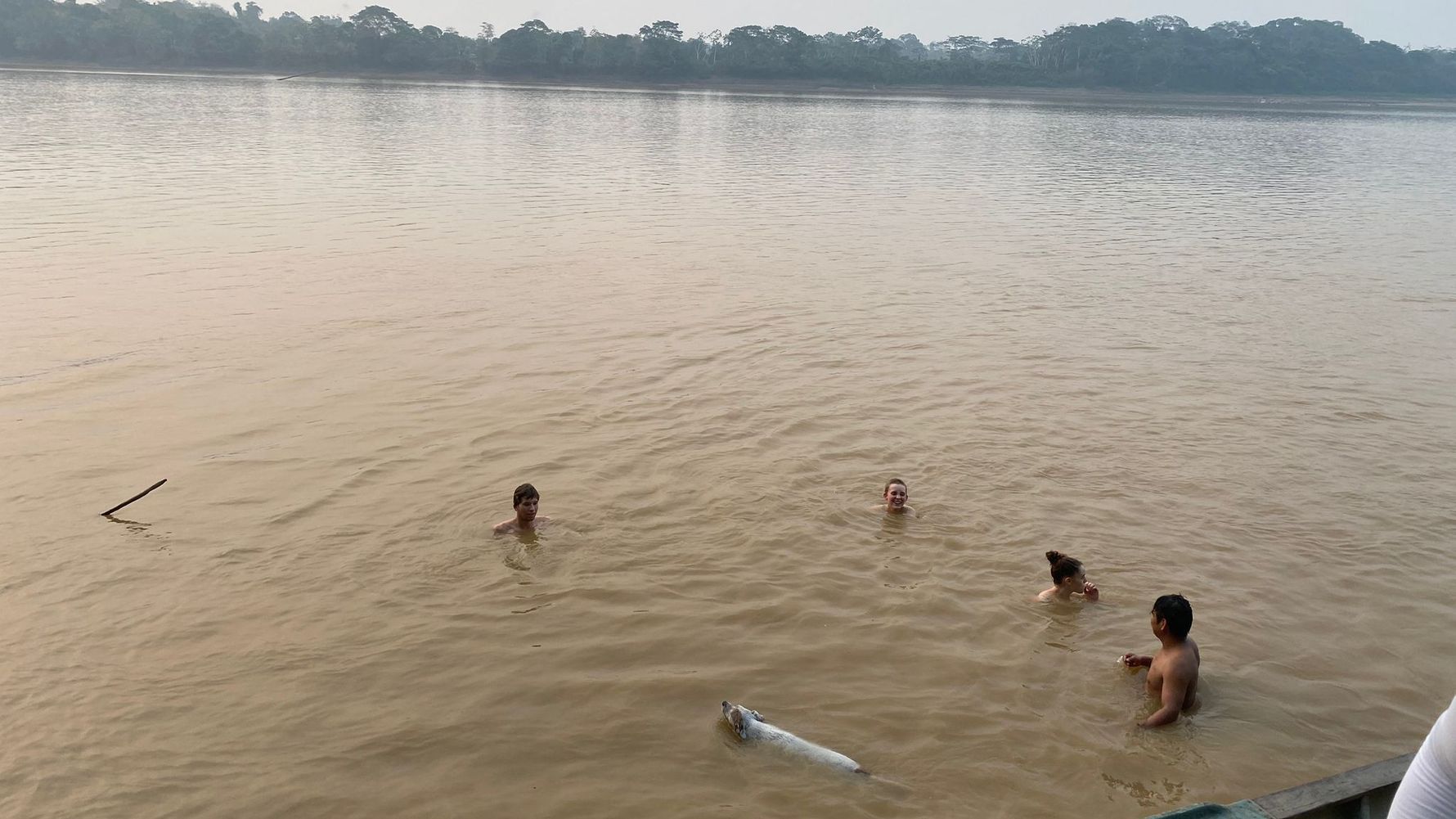 Schwimmen im Amazonas