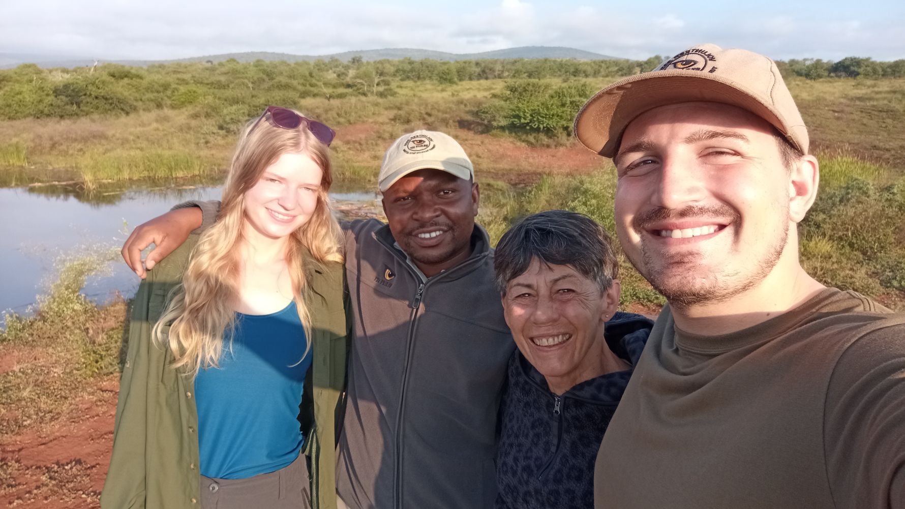 Group photo in the bush