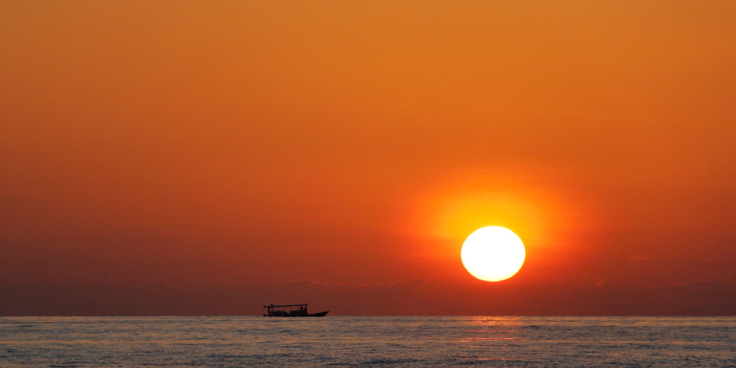 Sonnenuntergang &uuml;berm Meer