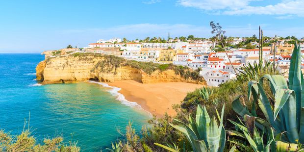 Coastal Town at the sea in Portugal