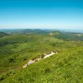 The volcanic landscape of the Puy De Dome is verdant
