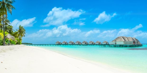 White Beach in the Maldives