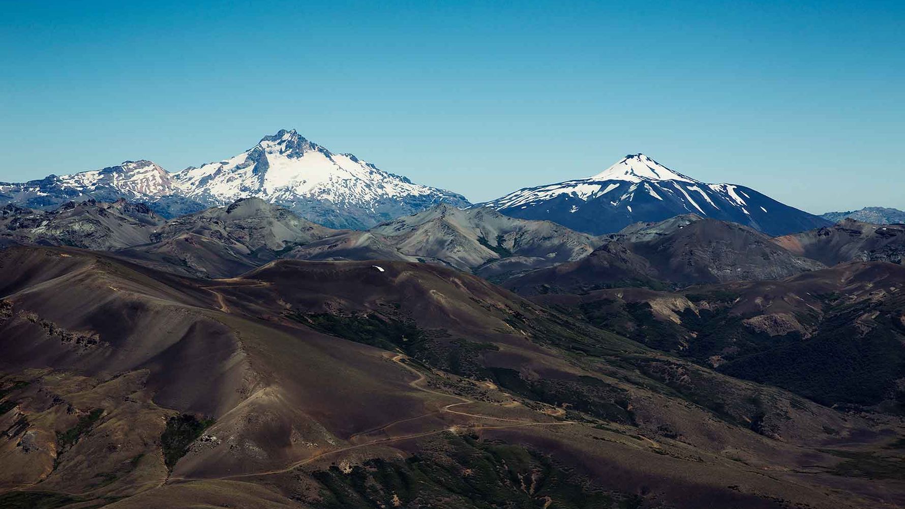 Die Bergkulisse von Argentiniens Anden, die auch auf dem Pferderuecken bestaunt werden kann.