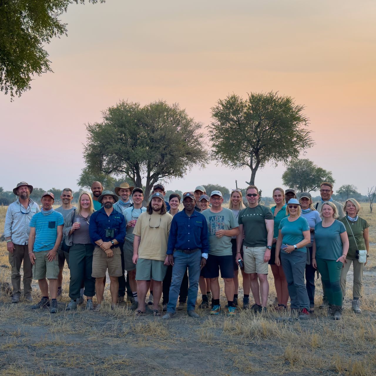 Group picture in Botswana