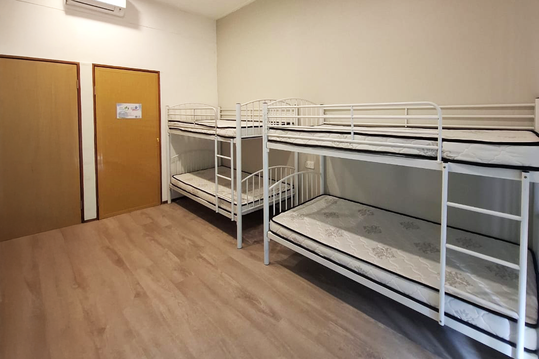 Hochbetten im Gemeinschaftszimmer