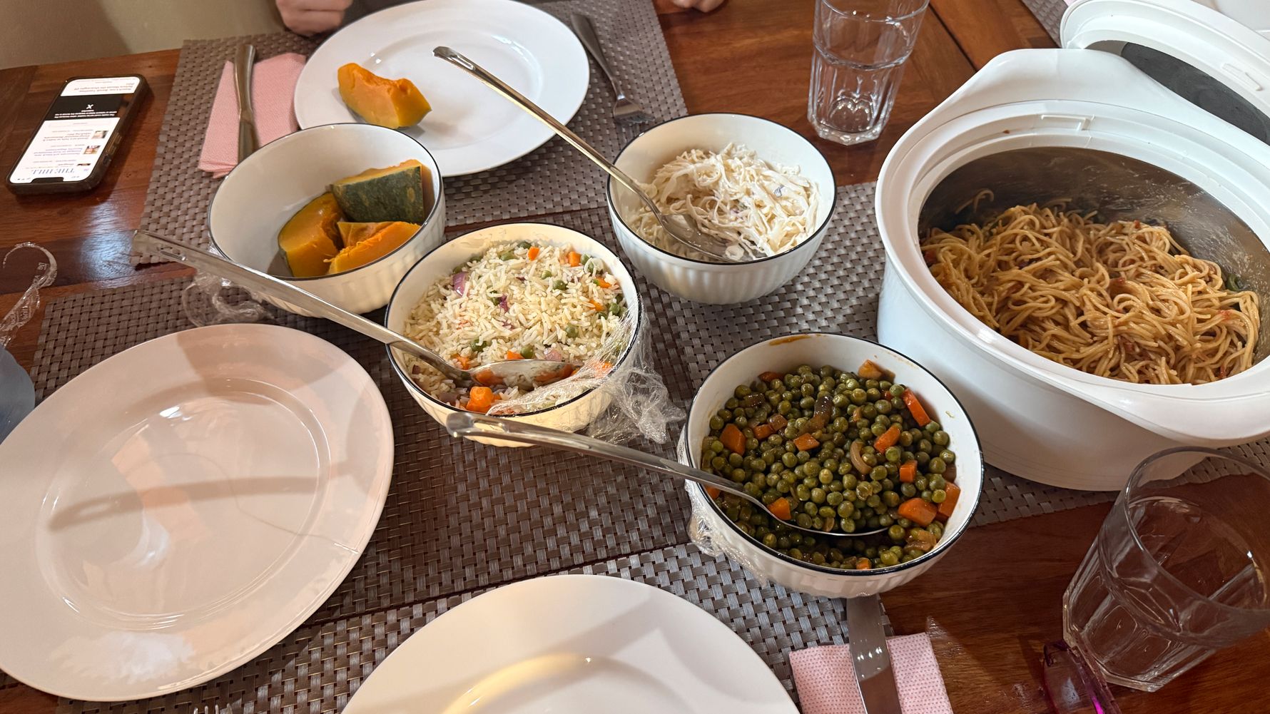 Ugandan food with rice