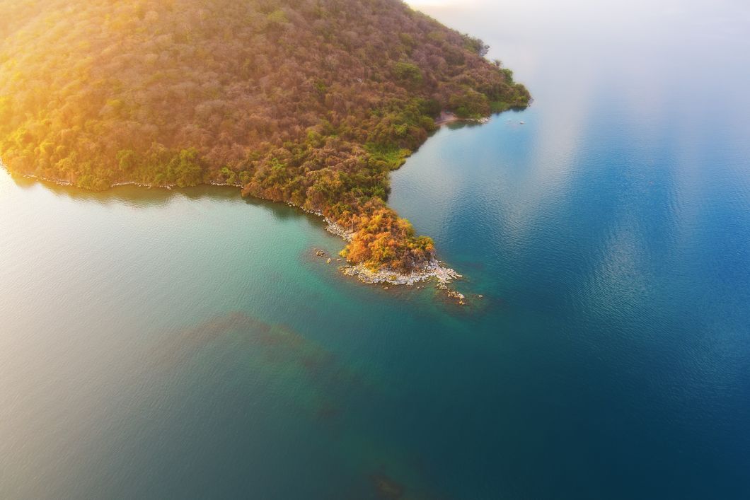 malawi-country-information-malawi-lake-island-aerial-view