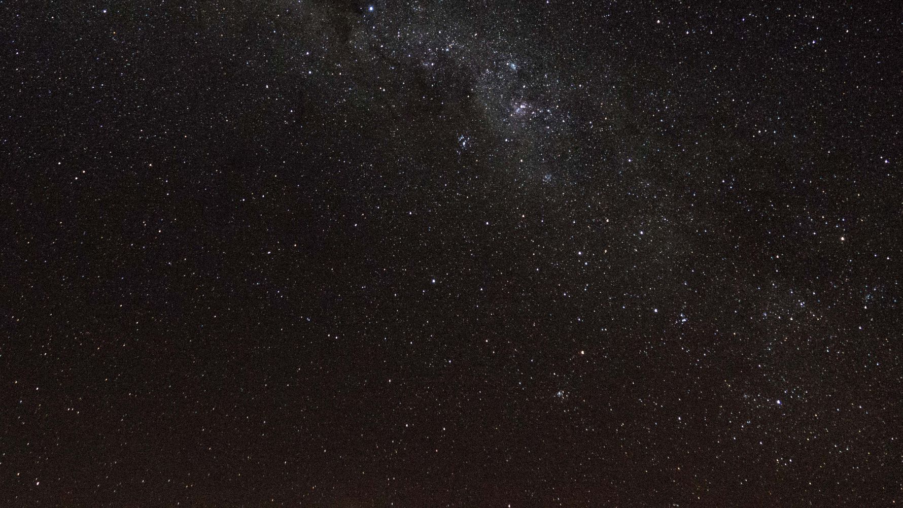 Starry night sky over the savannah of Southern Africa