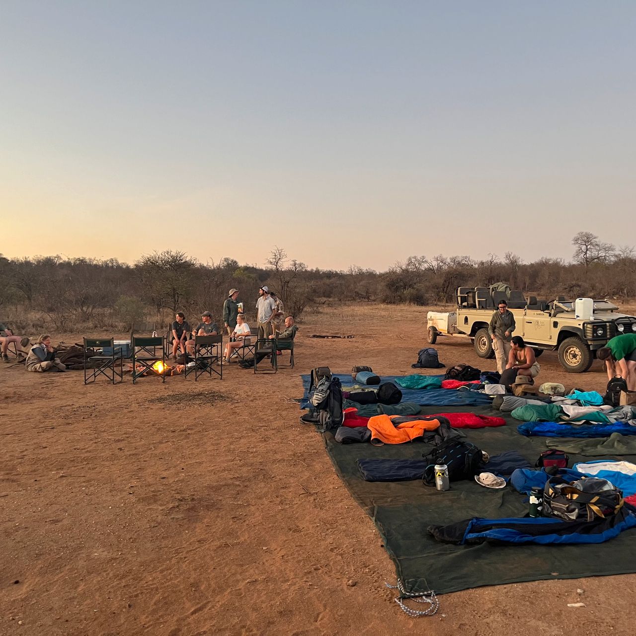 Sleep Out im afrikanischen Busch