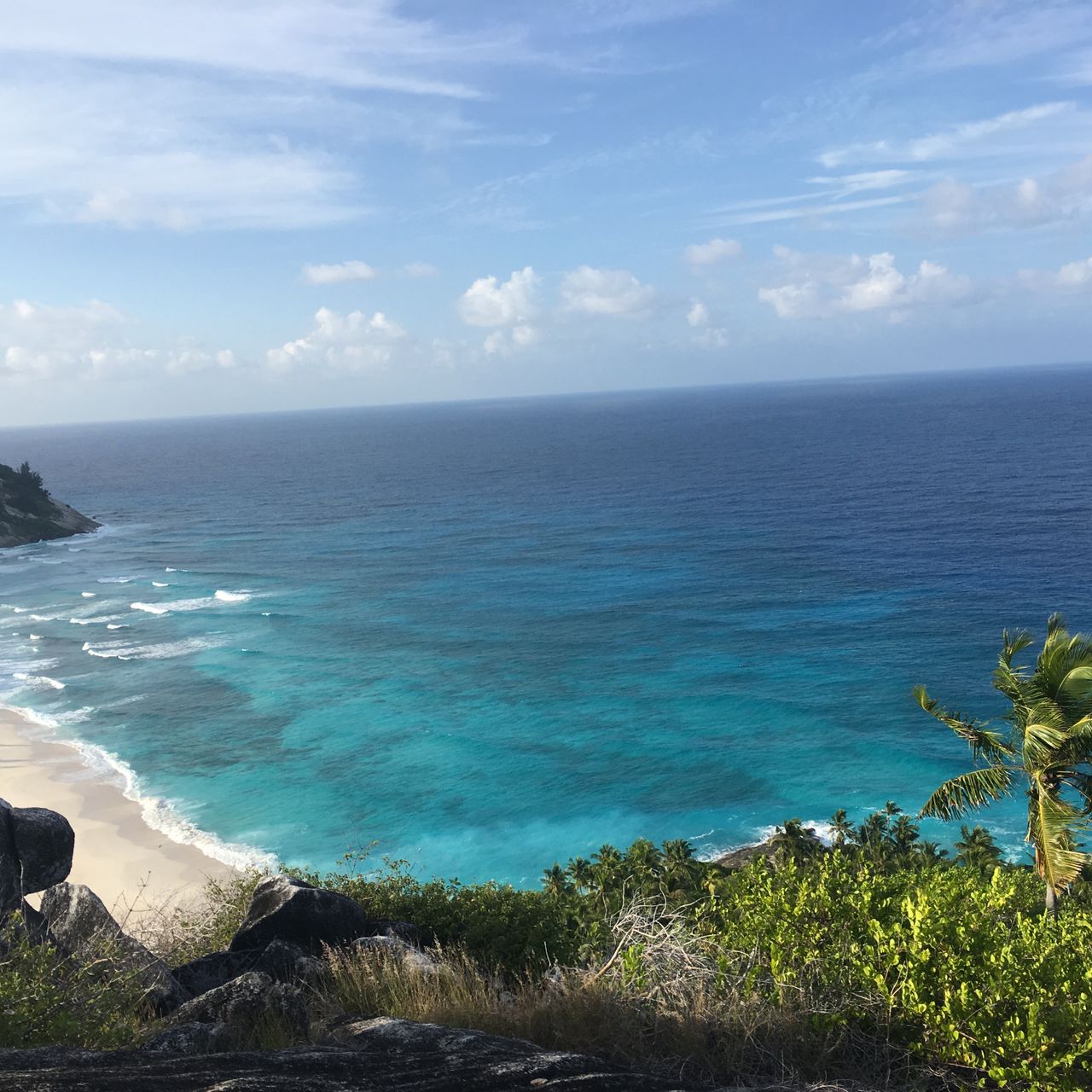 Seychellen Kueste und Strand