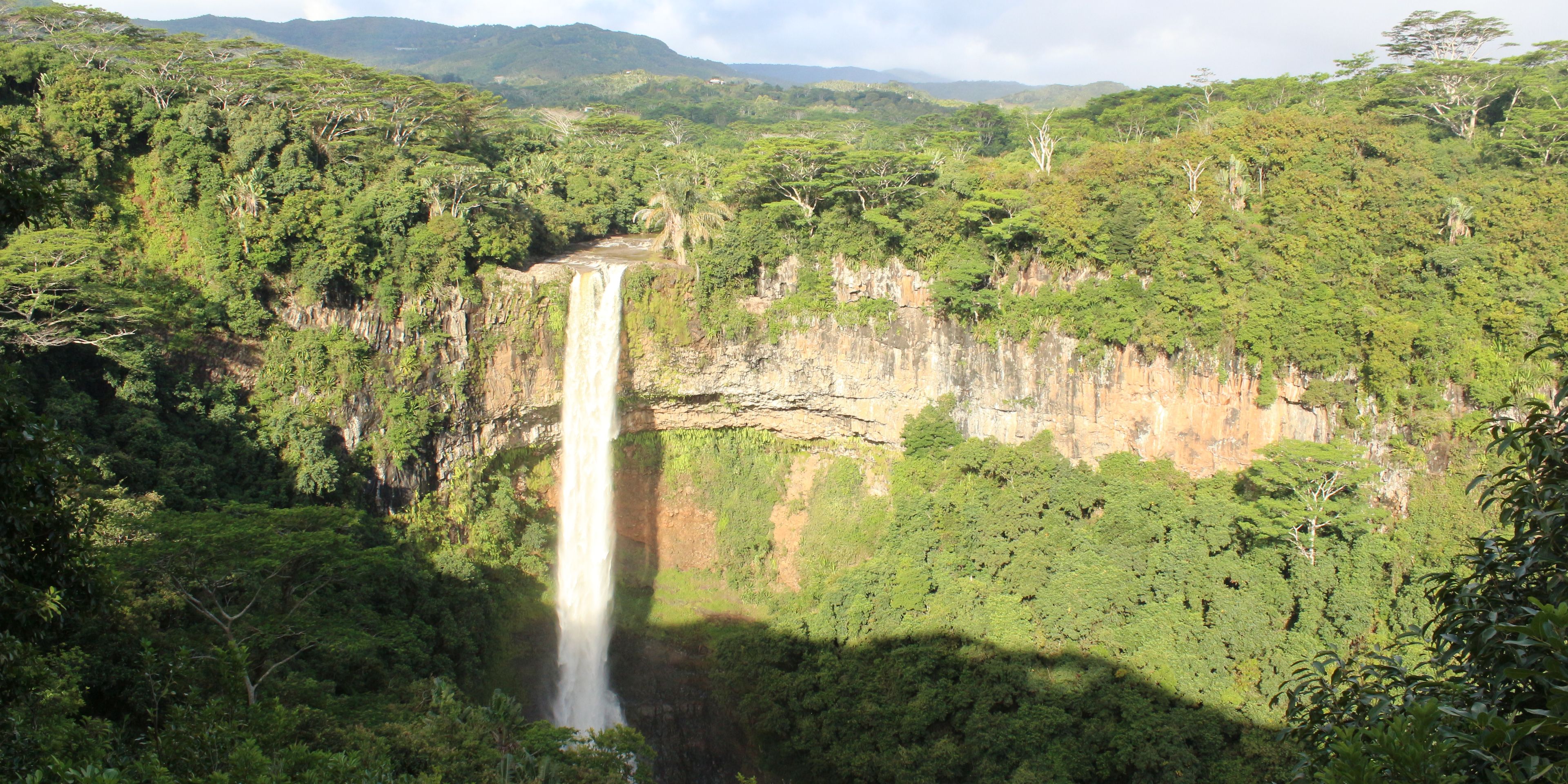 The Chamarel Waterfalls in Mauritius