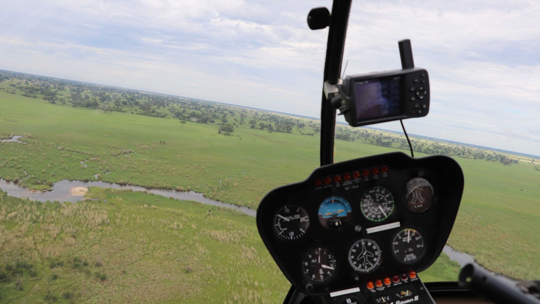 Aussicht der Flugsafari
