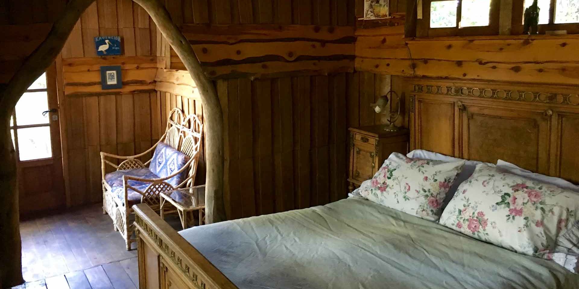 Die Pferderanch bietet rustikale Zimmer fuer die Praktikanten