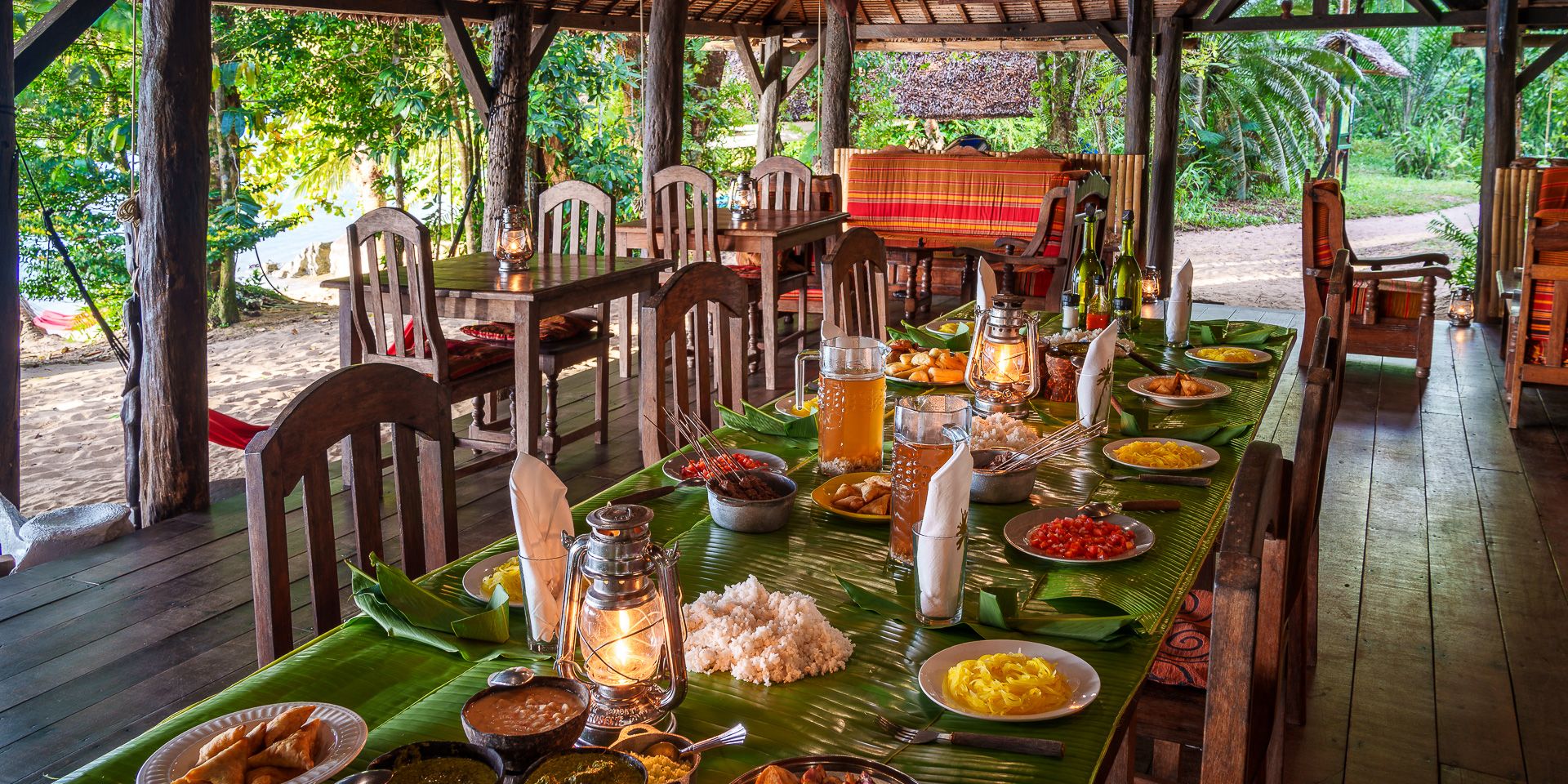 Lunch in the Masoala Lodge