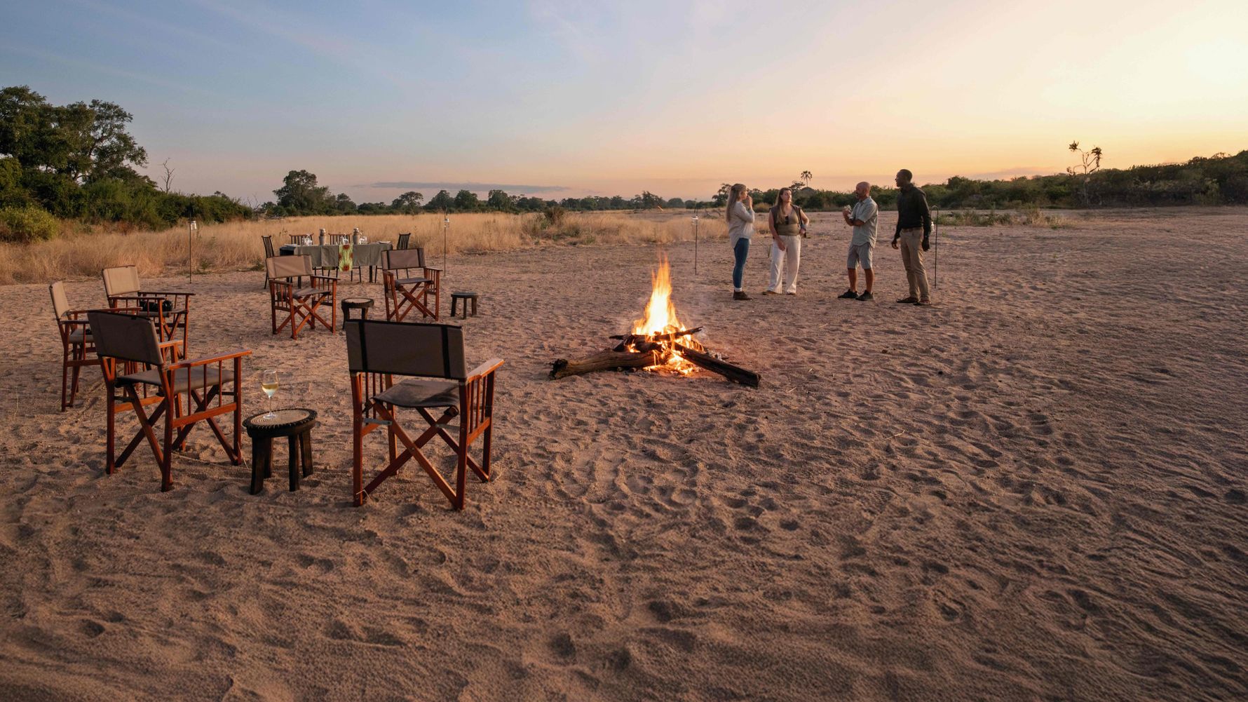 Lagerfeuer in Ruaha Nationalpark