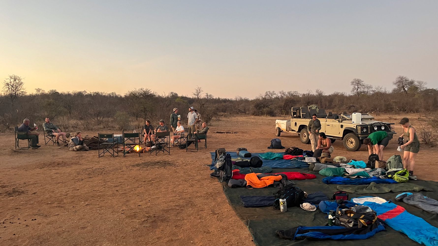 Sleep Out im afrikanischen Busch