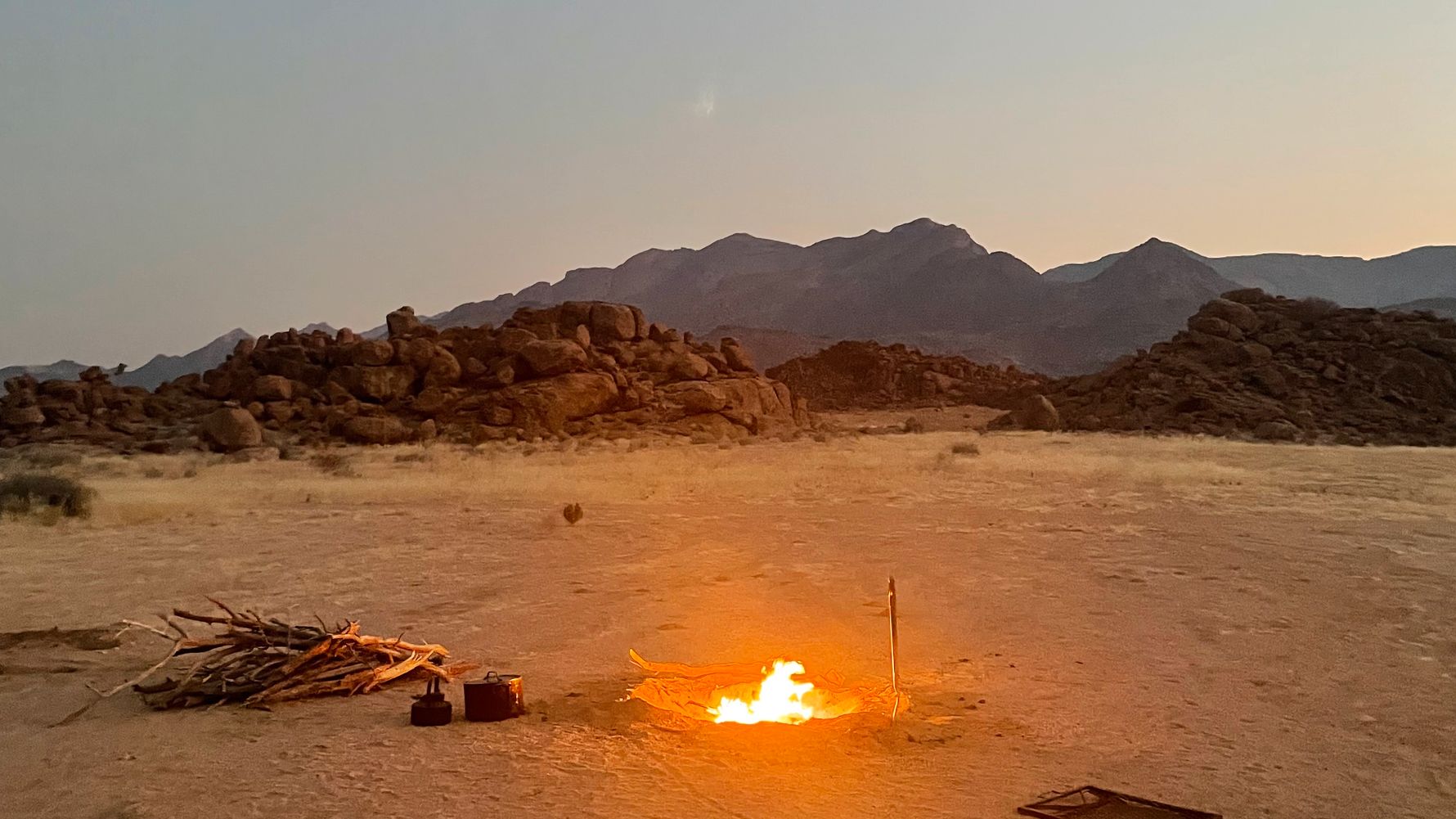 Lagerfeuer in Damaraland
