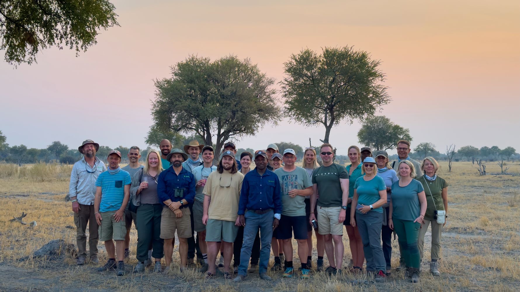 Gruppenfoto in Botswana