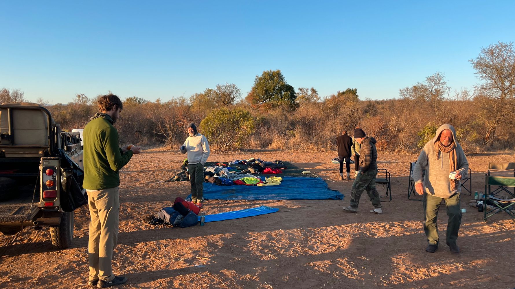 Morgen nach dem Sleep Out in Limpopo