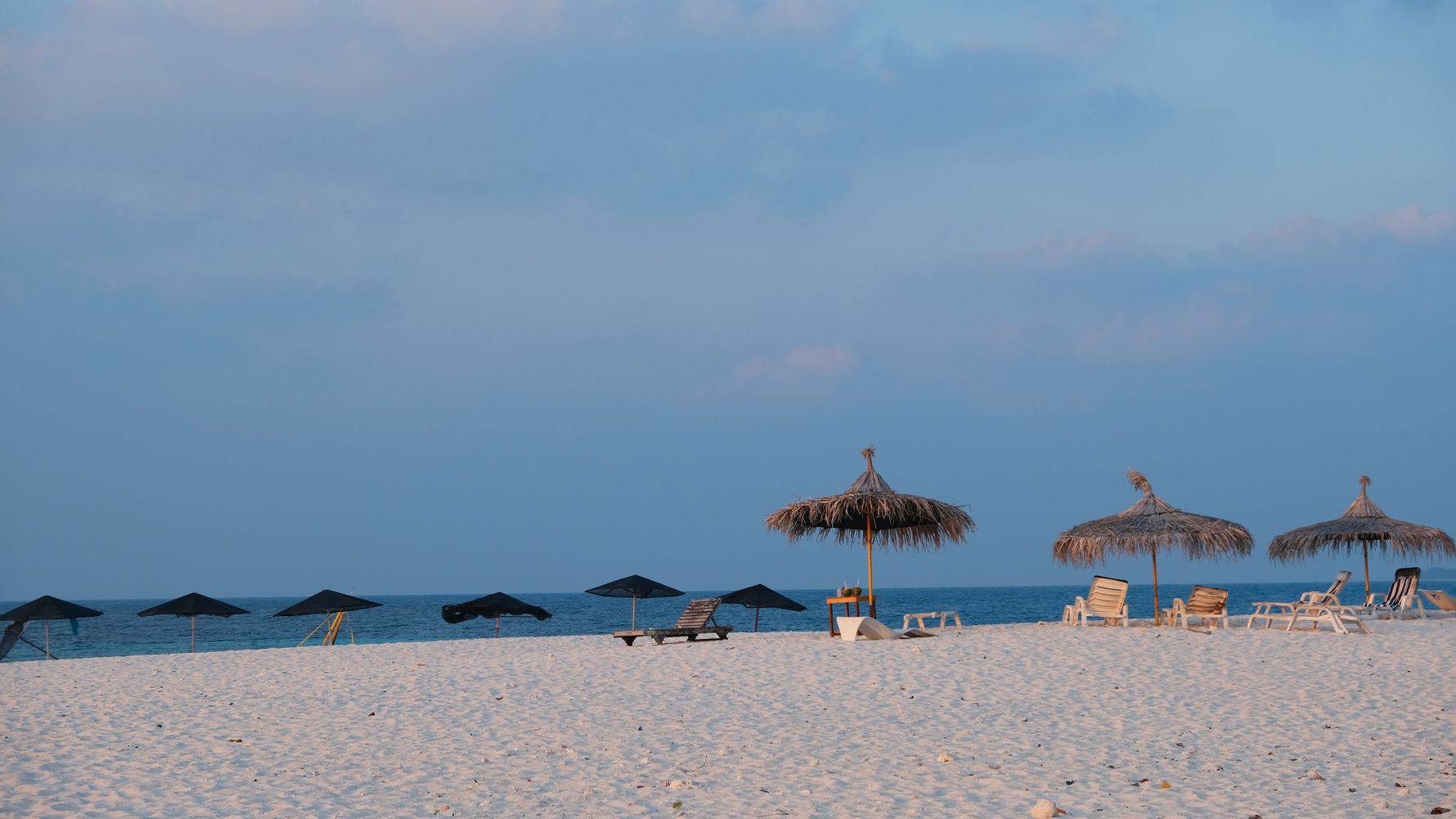 Strand Malediven Sonnenuntergang