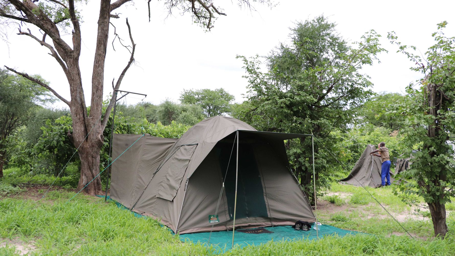 Rebekka's Zelt als Unterkunft im Camp