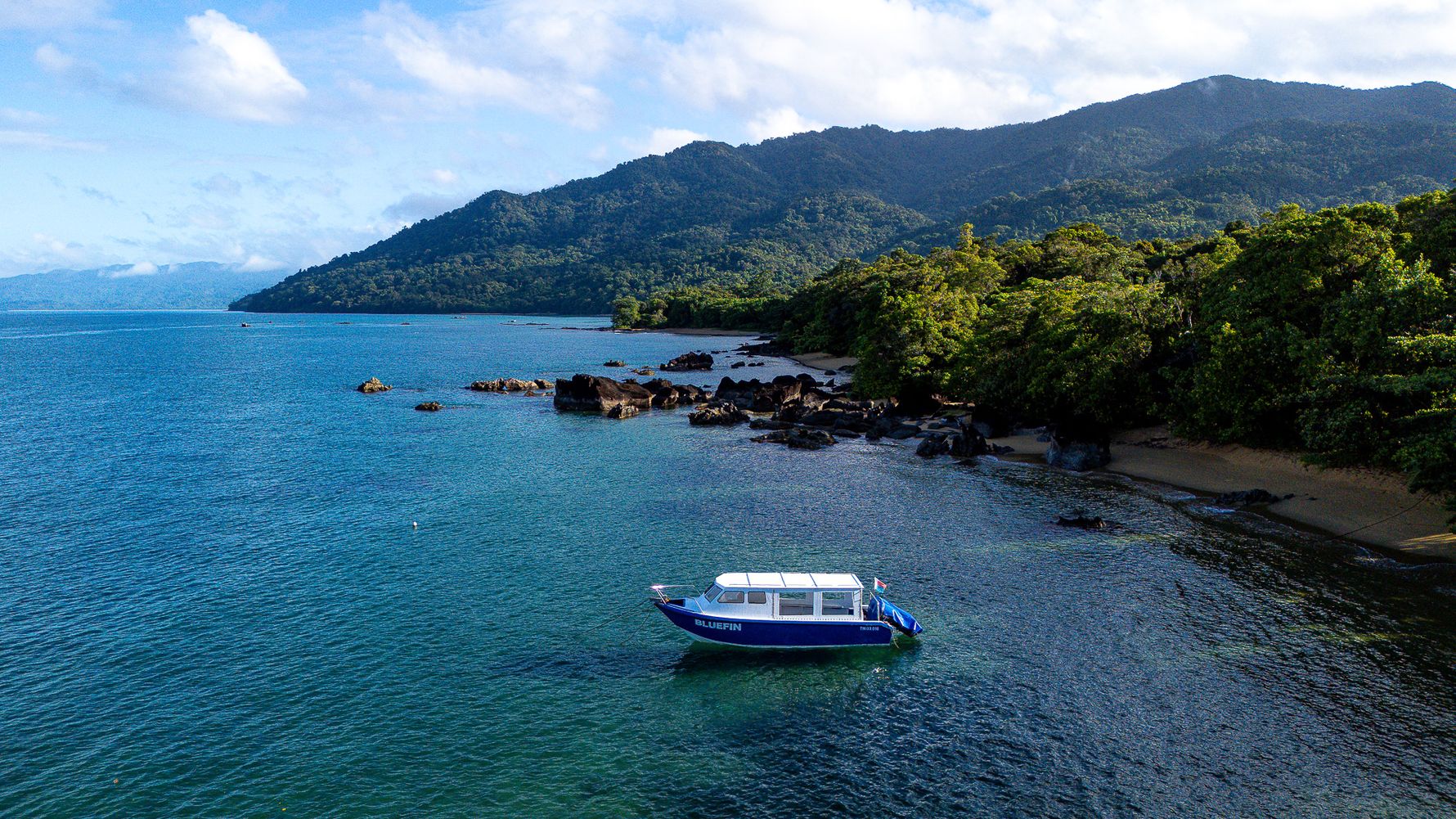Boat at the shoreline in Masoala
