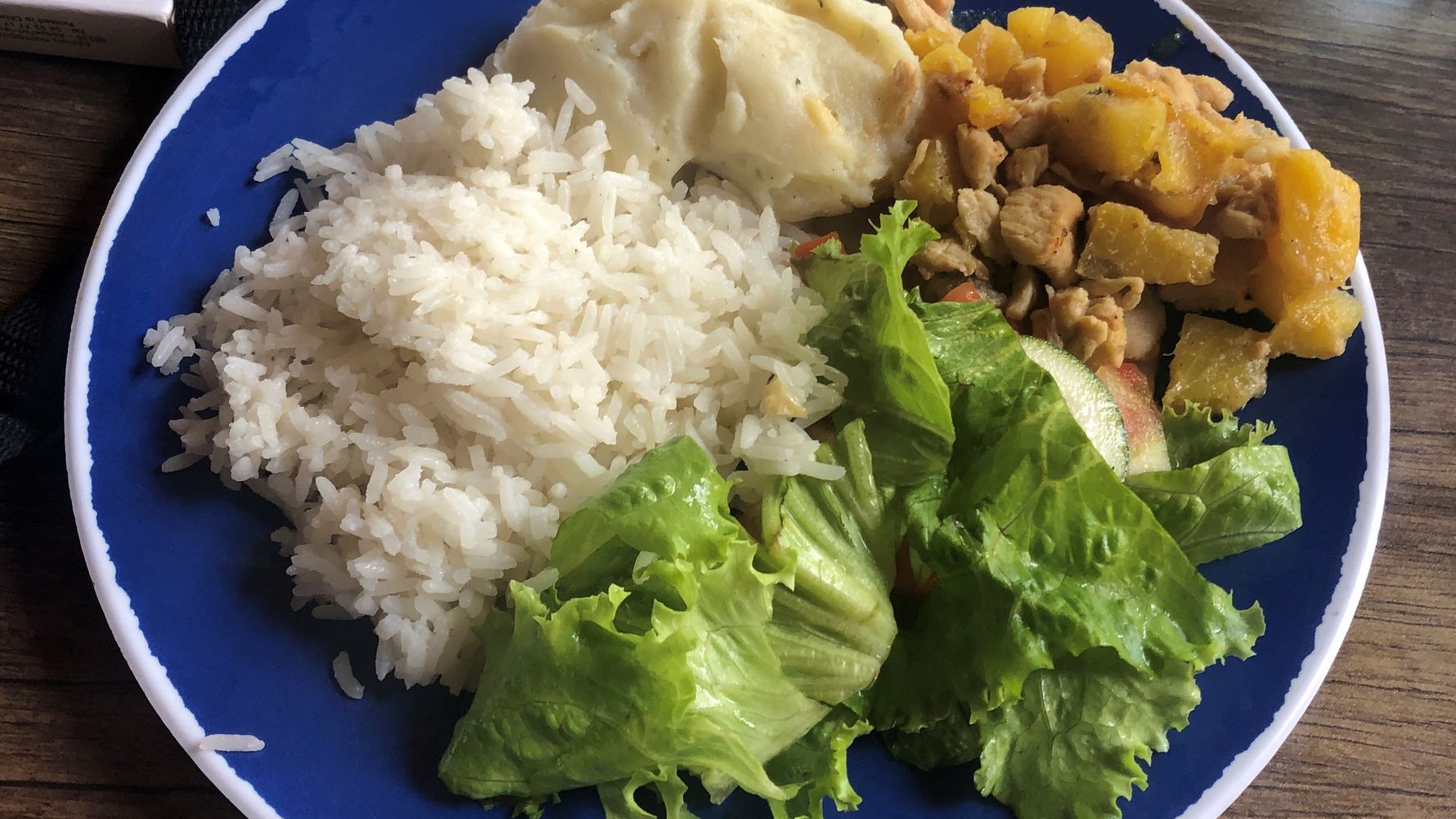 Als Verpflegung in dem Schildkrötenschutz-Projekt in Lateinamerika gibt es beispielsweise Reis, Salat, Gemüse und Fleisch.