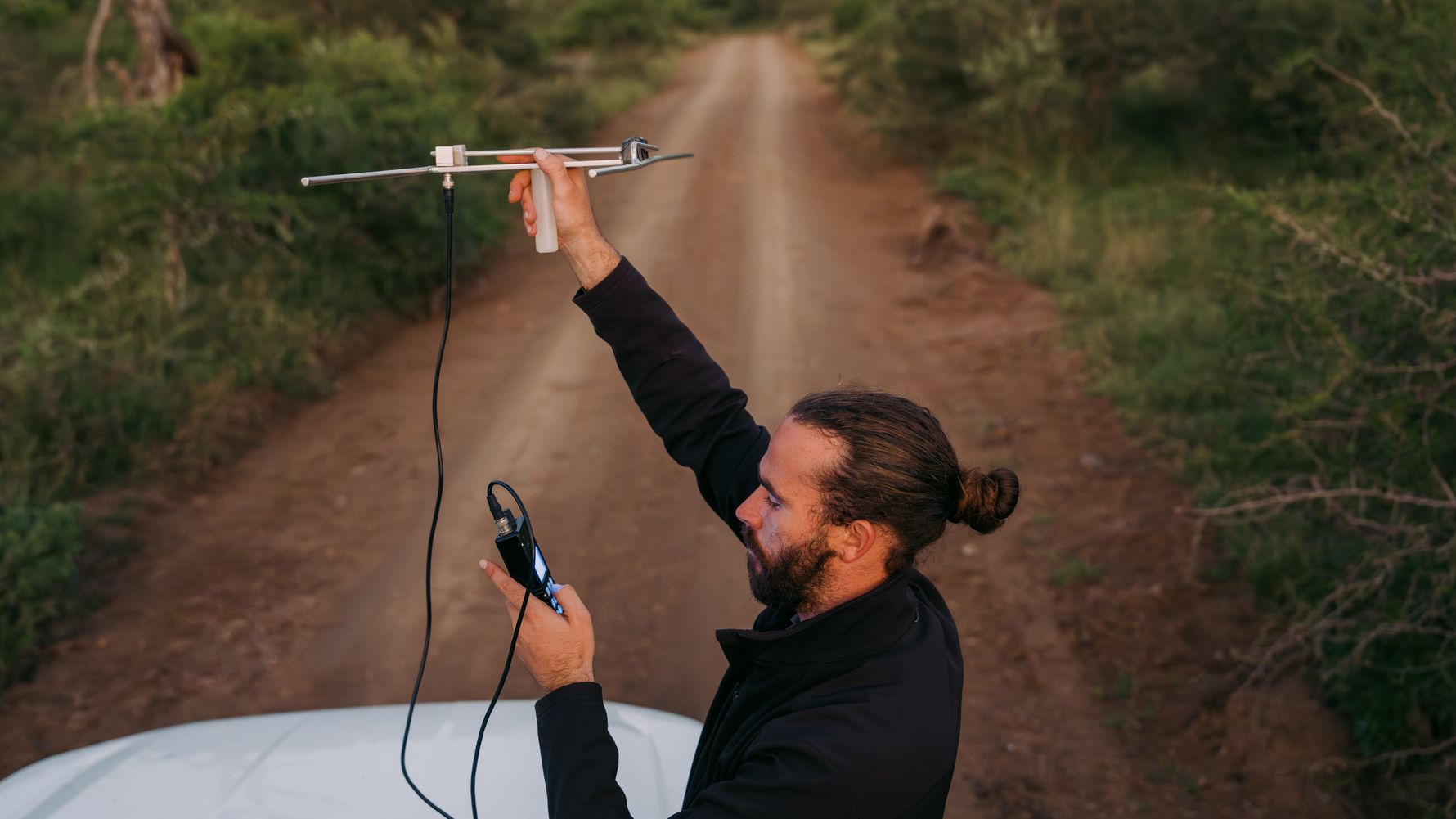Volunteer mit Telemetrie Gerät