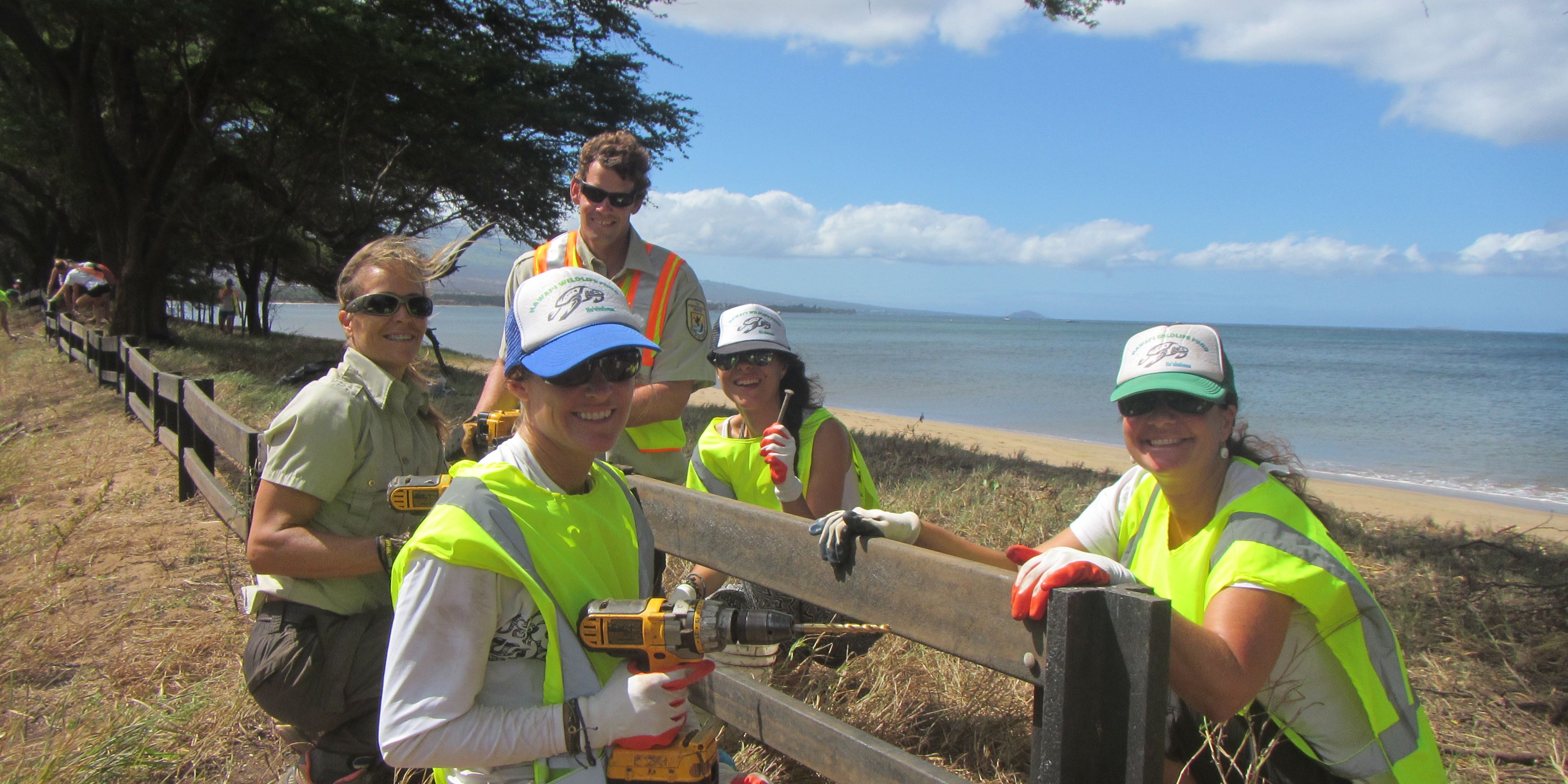 Volunteering in the USA: Conservation volunteers at work in Hawaii