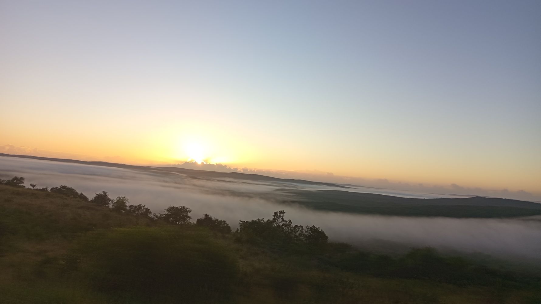 Dust over the landscape