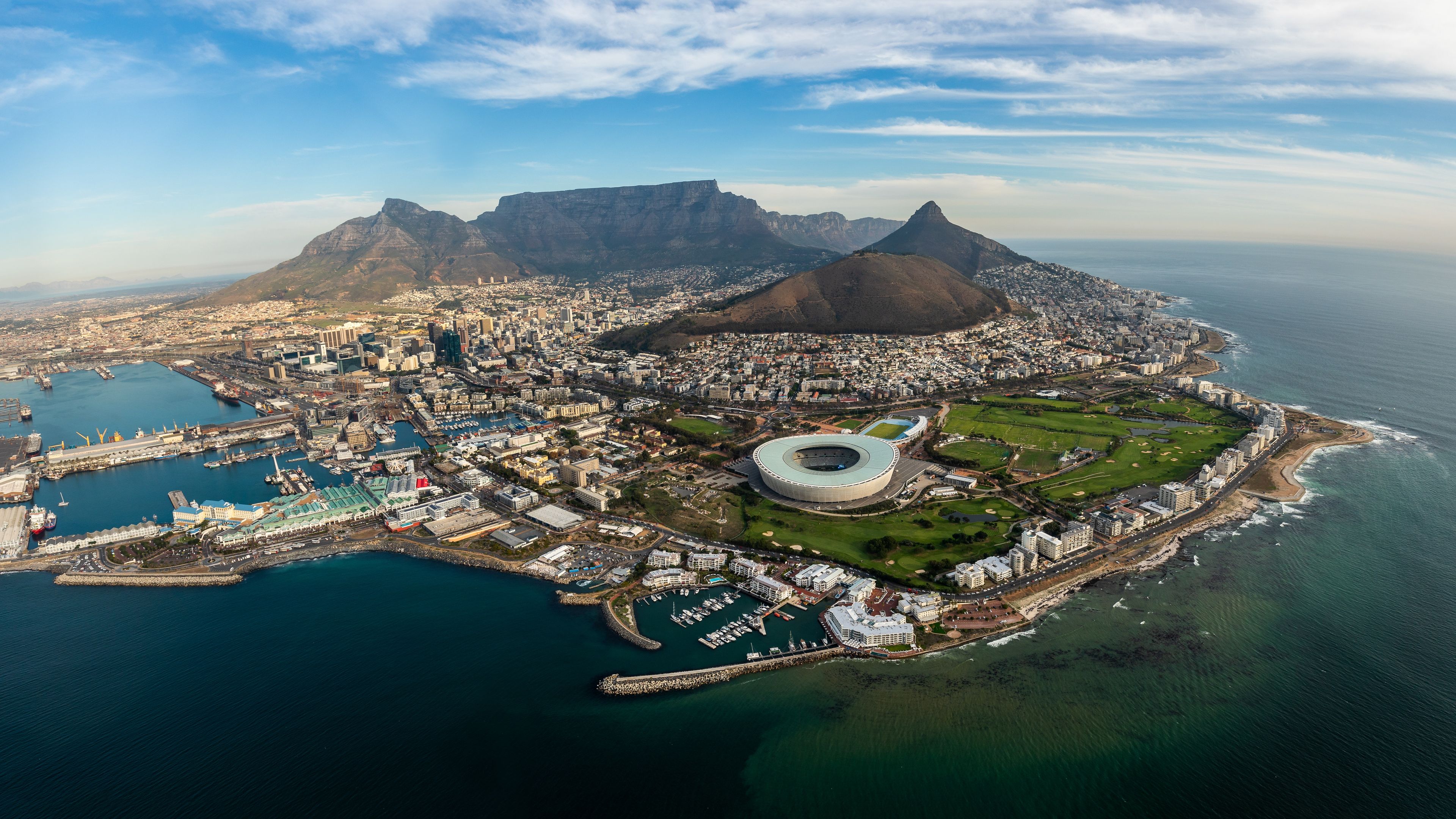 View on Capetown from above