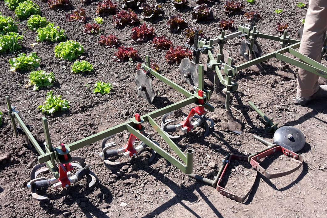 Das von den Praktikanten verwendete Arbeitsmaterial zur Feldpflege