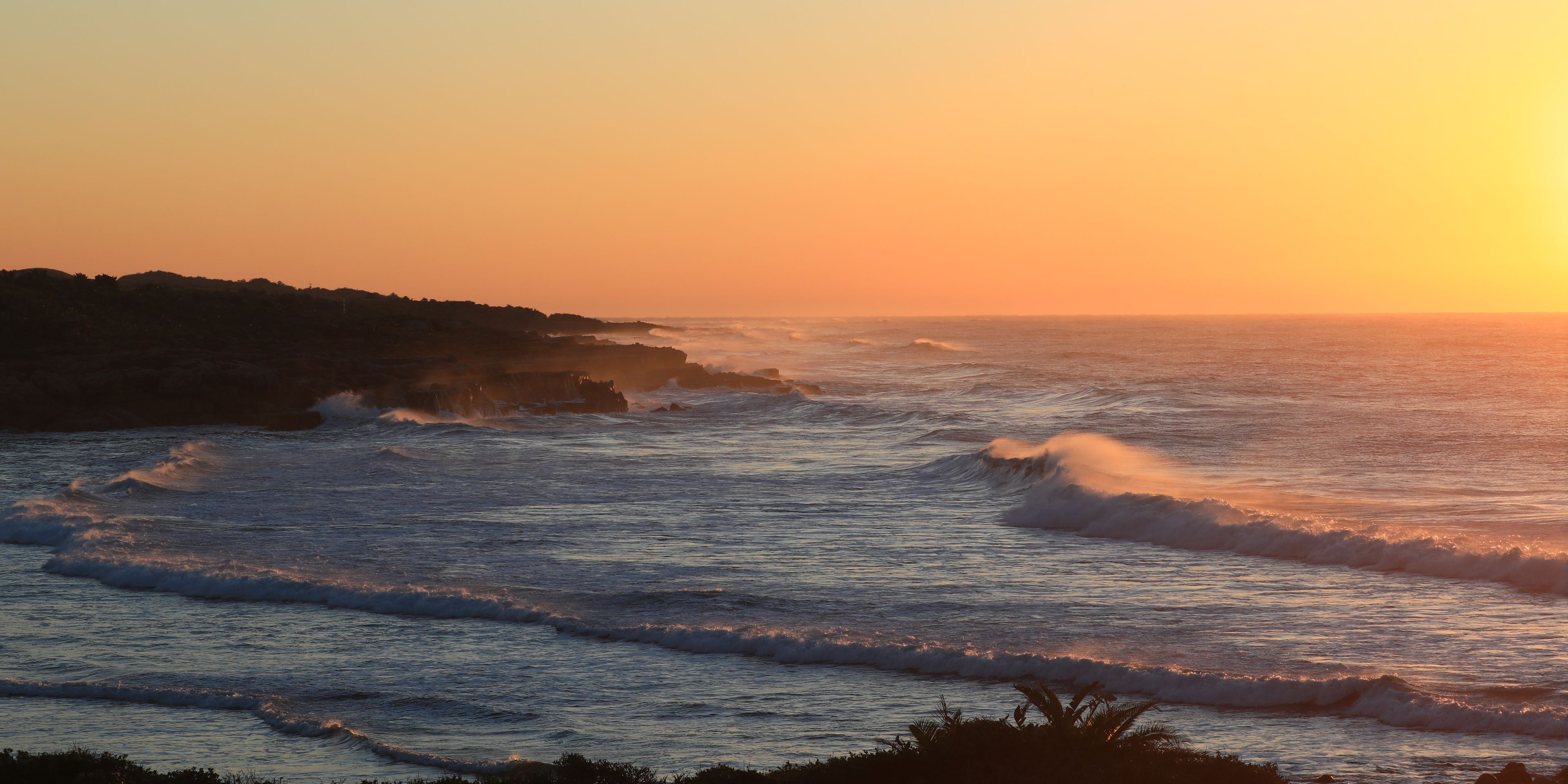 Wild Coast Sonnenuntergang Ozean